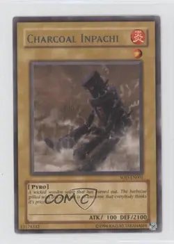 R - Charcoal Inpachi Unlimited YuGiOh Soul of the Duelist #SOD-EN001 2004 b1g - Image 1