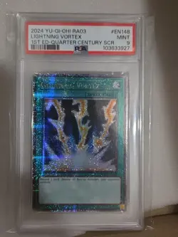 Yugioh! Psa 9 Lighting Vortex Quarter Century Plus 200 Cards No Duplicates - Image 2