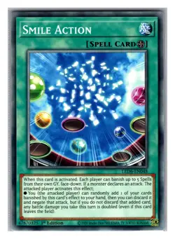 Yugioh Smile Action LED6-EN048 1st Edition Common Card - NM/M - Image 1