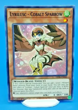 Yugioh Lyrilusc - Cobalt Sparrow LED8-EN042 1st Edition - Near Mint - Image 1