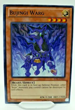 Yugioh Bujingi Warg JOTL-EN081 Common Card - NM/M - Image 1