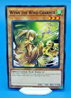 Yugioh Wynn The Wind Charmer SDCH-EN004 1st Edition - Near Mint - Image 1