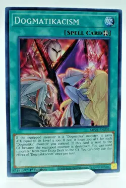 Yugioh Dogmatikacism MP21-EN203 1st Edition Common Card - NM/M - Image 1