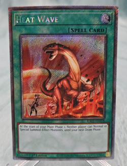 Yugioh Heat Wave RA03-EN058 Platinum Secret Rare - NM - Image 1