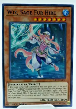 Yugioh Wiz, Sage Fur Hire MP19-EN252 1st Edition Common Card - NM/M - Image 1
