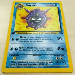Cloyster 32/62 (1st Edition) - Fossil Set Non-Holo WOTC Pokemon TCG Card [VLP] - Image 2