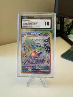 CGC 10 GEM MINT Terapagos Ex 226/187 SPECIAL ART RARE HOLO Pokemon Card 139 - Image 3