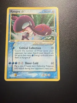 Kyogre Gold Star 112/113 EX Delta Species Holo 2005 Pokemon Card HP Rare - Image 2