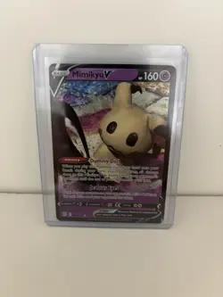 Pokemon TCG Mimikyu v #68/172 SWSH Brilliant Stars Ultra Rare Card NM Condition - Image 1