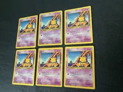 Abra Psyshock 30 HP Pokemon TCG Card 43/102 - Lot of 6 - Image 3