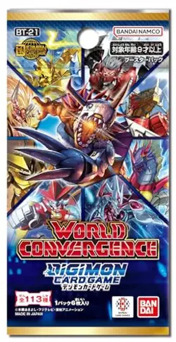 Digimon Card Game Booster Pack WORLD CONVERGENCEBT-21 BOX 24 Packs - Image 2