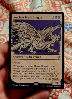 Ancient Brass Dragon [SHOWCASE] | Battle for Baldur's Gate (MTG) | NM EN - Image 1
