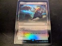 MTG Magic the Gathering FOIL Overkill FIN! - Image 1
