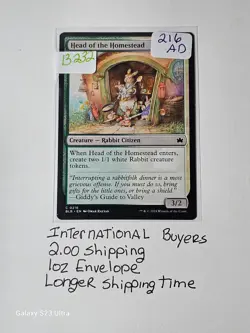 MTG Bloomburrow Head of the Homestead #216 - Buy Now or I’ll Cry in Ohio Rain - Image 1