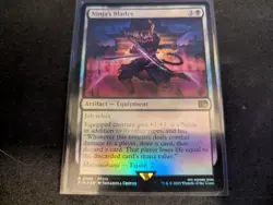 MTG Magic the Gathering FOIL Ninja's Blades FIN! - Image 1