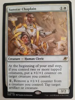 Sunstar Chaplain #0040 Edge of Eternities MTG Magic the Gathering NM - Image 1