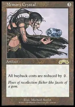 Memory Crystal - Light Play MTG Exodus - Image 1