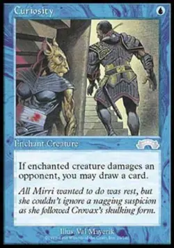 Curiosity - Light Play MTG Exodus - Image 1