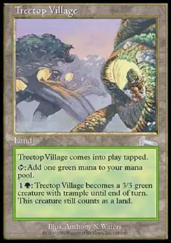 Treetop Village - Light Play MTG Urza's Legacy - Image 1
