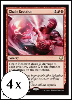 MTG - 4 x Chain Reaction - Playset 4x x4 - Edge of Eternities - Image 1