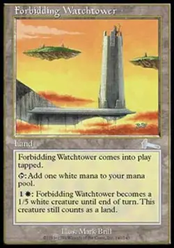 Forbidding Watchtower - Light Play MTG Urza's Legacy - Image 1