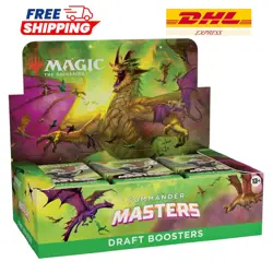 MTG Commander Masters Draft Booster Box English 24Packs Factory Sealed Magic CMM - Image 1