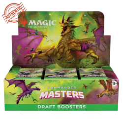 MTG Commander Masters Draft Booster Box English 24Packs Factory Sealed Magic CMM - Image 1