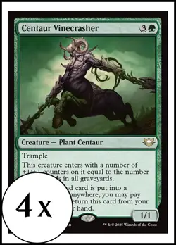 MTG - 4 x Centaur Vinecrasher - Playset 4x x4 - Edge of Eternities - Image 1