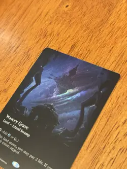 BORDERLESS FOIL Watery Grave MTG Edge of Eternities NM/M EOE 0286 Fast Ship - Image 2