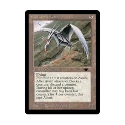 WOTC MtG Antiquities Clockwork Avian (R) Fair+ - Image 1