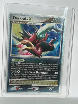 2008 POKEMON DIAMOND & PEARL BLACK STAR PROMO #DP19 DARKRAI LV.X-HOLO PSA 7 - Image 1