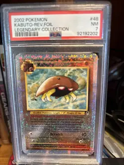 2002 Pokemon Kabuto #48 Legendary Collection Rev. Foil NM PSA 7 - Image 1