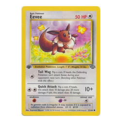 Pokemon - Jungle Set - Eevee 51/64 - 1st Edition - Condition (D) - Image 1