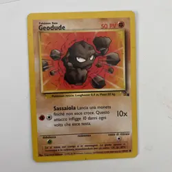 Geodude 47/62 1st Edition Regular Non Holo WoTC Pokemon Fossil Set LP English - Image 1