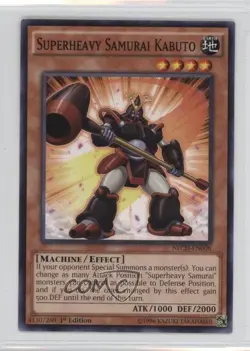 Superheavy Samurai Kabuto 1st Ed. YuGiOh The New Challangers #NECH-EN008 0g4 - Image 1