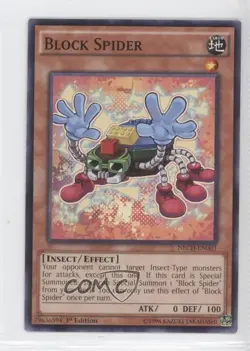 Block Spider 1st Ed. YuGiOh The New Challangers #NECH-EN003 gl9 - Image 1