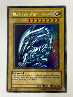 Yugioh SDK-001 Unlimited Blue-Eyes White Dragon Vintage Original - Image 1