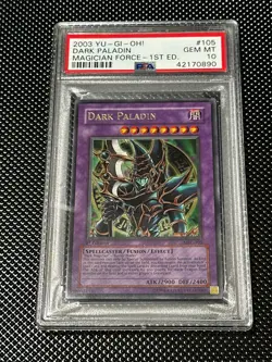 YUGIOH PSA 10 2003 Dark Paladin MFC-105 Ultra Rare 1st Edition *0890 - Image 1
