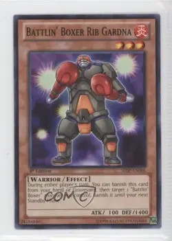 Battlin' Boxer Rib Gardna 1st Ed. YuGiOh Shadow Specters #SHSP-EN006 0w8 - Image 1