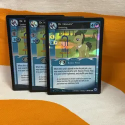 3X My Little Pony / DR. HOOVES Unblinking / #197 UR MLP Card Free Fast Ship - Image 1