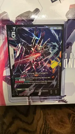 Gundam Card Game - GCG - Justice Gundam Alt Foil G001-066 LR+ - NM Cond - Image 1