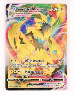 ~ESP~ SPANISH Zeraora VMax 054 Crown Zenith Pokemon Card (Z1) - Image 1
