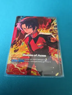 Gundam Card Game - GCG - Battle of Aces Alt Foil G001-111 R+ - NM Cond - Image 1