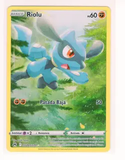 ~ESP~ SPANISH Riolu GG26 Crown Zenith Pokemon Card (Z1) - Image 1