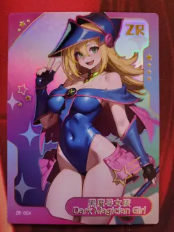 Senpai Goddess Haven 5 - ZR-004 - Black Magician Girl - Yu-Gi-Oh - Waifu Card - Image 1
