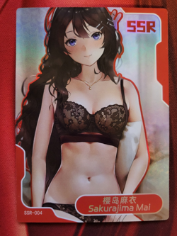 Senpai Goddess Haven 5 - SSR-004 - Sakurajima Mai - Bunny Girl - Waifu Card - Image 1