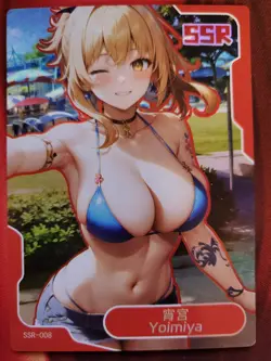 Senpai Goddess Haven 5 - SSR-008 - Yoimiya - Genshin Impact - Waifu Card - Image 1