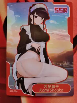 Senpai Goddess Haven 5 - SSR-026 - Komi Shouko - Komi-San Cant Comm - Waifu Card - Image 1