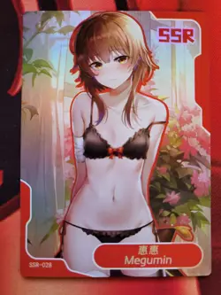 Senpai Goddess Haven 5 - SSR-028 - Megumin - Konosuba - Waifu Card - Image 1