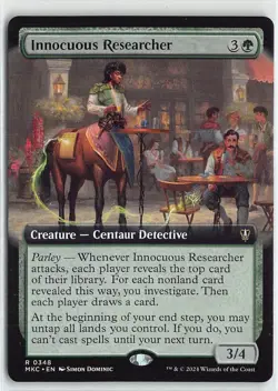 MTG Commander Murders at Karlov Manner Innocuous Researcher (Extended Art) #348 - Image 1